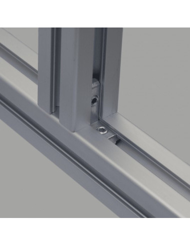 EQUERRE DE FIXATION INTERNE PROFILES A FENTE DE 10 MM