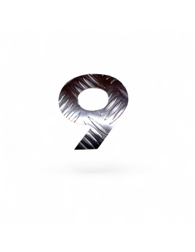 CHIFFRES ALUMINIUM STRIE EP. 2,6 MM