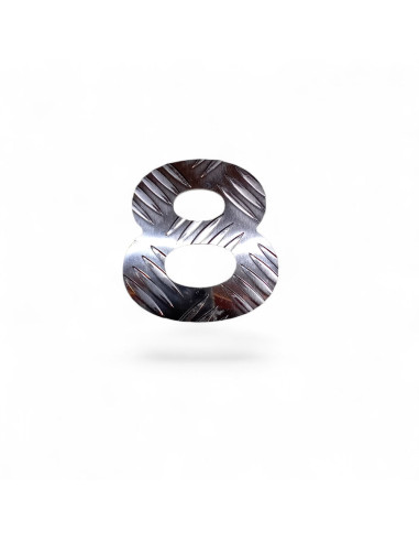 CHIFFRES ALUMINIUM STRIE EP. 2,6 MM