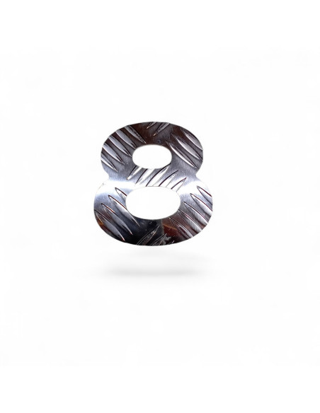 CHIFFRES ALUMINIUM STRIE EP. 2,6 MM