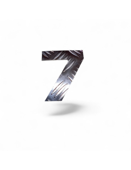 CHIFFRES ALUMINIUM STRIE EP. 2,6 MM
