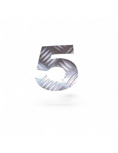 CHIFFRES ALUMINIUM STRIE EP. 2,6 MM
