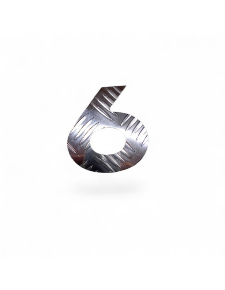 CHIFFRES ALUMINIUM STRIE EP. 2,6 MM