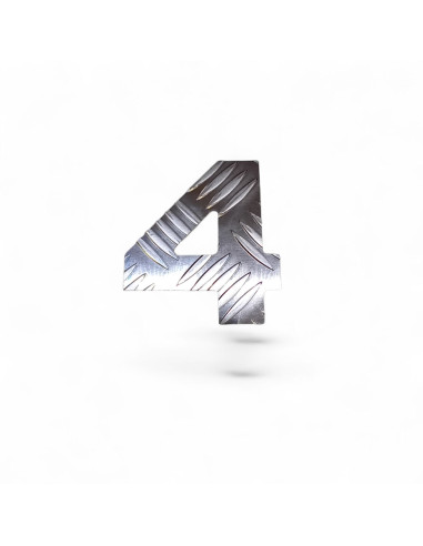 CHIFFRES ALUMINIUM STRIE EP. 2,6 MM