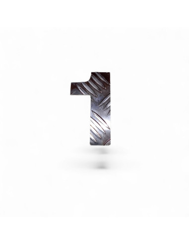 CHIFFRES ALUMINIUM STRIE EP. 2,6 MM