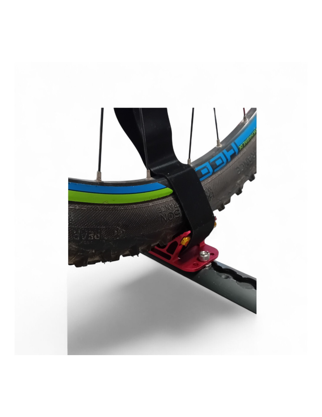 Support De Fourche Vélo Pour Porte-vélo Toit - Compatible Axes 5x100 à 15x110 Mm, En Alliage Aluminium