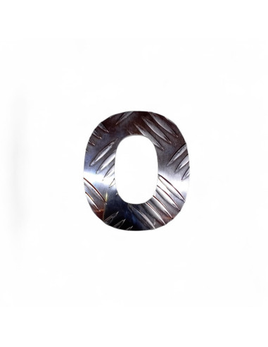 CHIFFRES ALUMINIUM STRIE EP. 2,6 MM