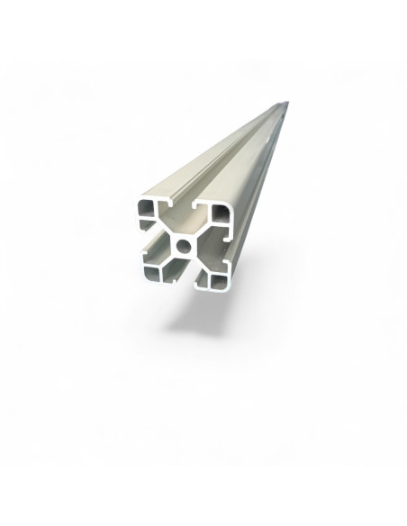 PROFILE ALUMINIUM 6063 DIM. 40X40X1,6 MM FENTE 8 MM