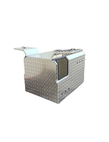 COFFRE ALUMINIUM POUR TRANSPORT 4 CHIENS DIM....