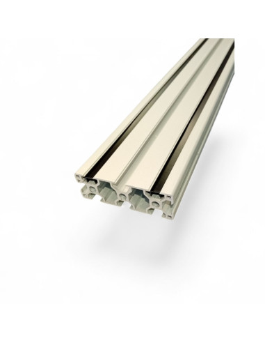 PROFILE ALUMINIUM 6063 DIM. 30X90X1,8 MM FENTE 8 MM