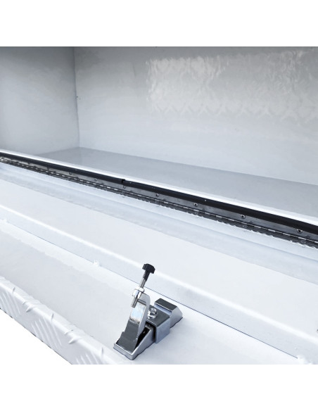 COFFRE ALUMINIUM SOUS CHASSIS 230L DIM. 1220 X 430 X 450 MM