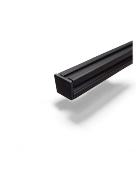 EMBOUT DE PROTECTION POUR PROFILE ALUMINIUM 30X30 MM - FENTE 8 MM - NOIR