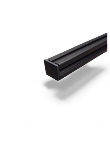 EMBOUT DE PROTECTION POUR PROFILE ALUMINIUM 20X20 MM - FENTE 6 MM - NOIR