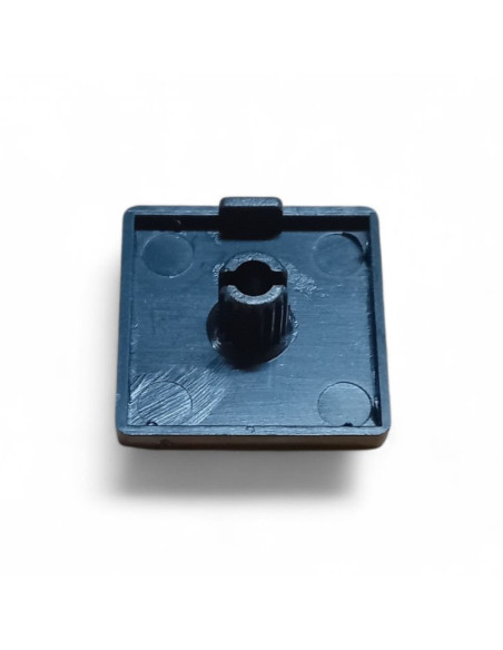 EMBOUT DE PROTECTION POUR PROFILE ALUMINIUM 40X40 MM FENTE 8 MM, NOIR