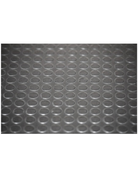 TAPIS CAOUTCHOUC PASTILLES NOIR Ø 22 MM - 70 SHORES - EP 3 MM