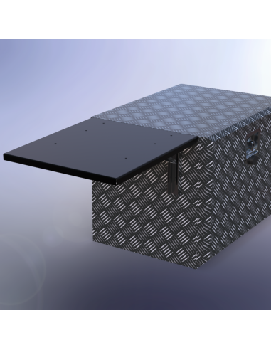 TABLETTE PLIABLE ALUMINIUM 410X445 MM-CONVIENT...