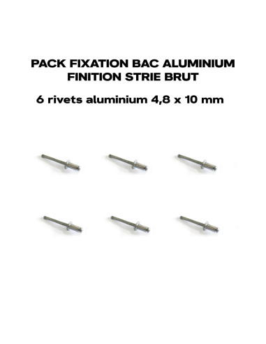 PACK 6 RIVETS ALUMINIUM 4,8 X 10 MM