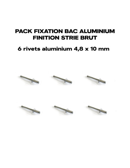 PACK 6 RIVETS ALUMINIUM 4,8 X 10 MM