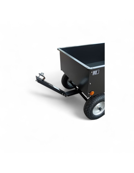 REMORQUE QUAD 2 ESSIEUX EN ACIER THERMOLAQUE NOIR PTC 900 KG