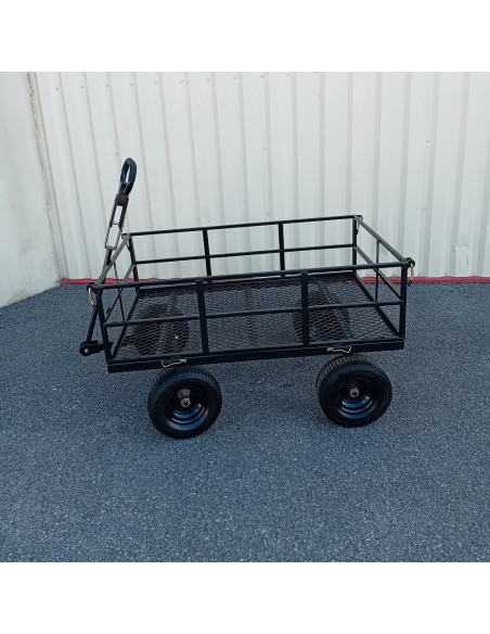 CHARIOT DE MANUTENTION 4 ROUES PLEINES CAPACITÉ MAX 400 KG