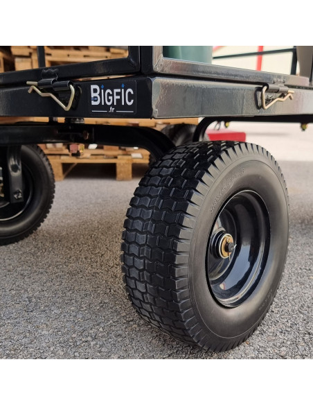 CHARIOT DE MANUTENTION 4 ROUES PLEINES CAPACITÉ MAX 400 KG