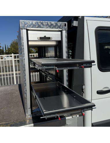 COFFRE ALUMINIUM 2 OUVERTURES COULISSANTES DIM....