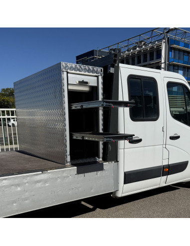 COFFRE ALUMINIUM 2 OUVERTURES COULISSANTES DIM....