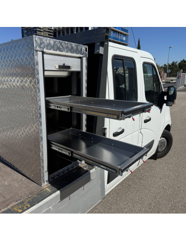 COFFRE ALUMINIUM 2 OUVERTURES COULISSANTES DIM....