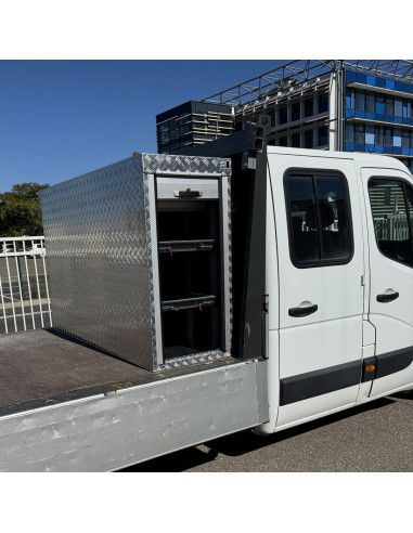 COFFRE ALUMINIUM 2 OUVERTURES COULISSANTES DIM....