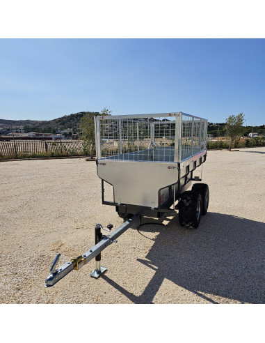 PACK COMPLET - REMORQUE QUAD 2 ESSIEUX BENNE...