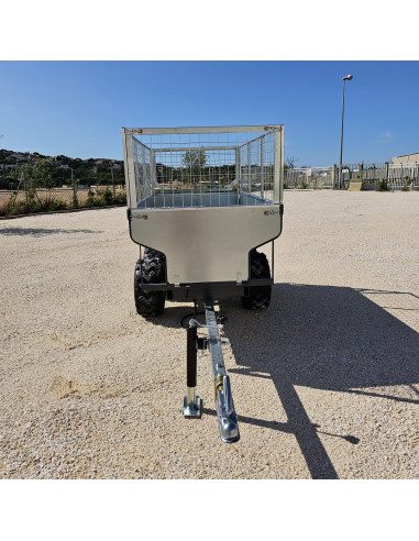 PACK COMPLET - REMORQUE QUAD 2 ESSIEUX BENNE...