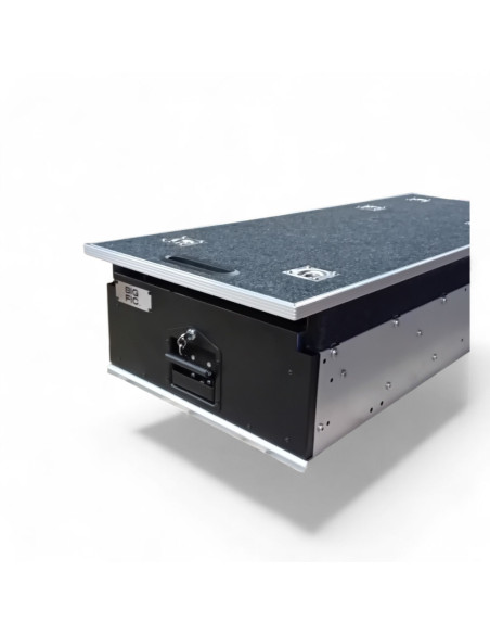 COFFRE RANGEMENT 1 TIROIR 100L DIM 500 X 1300 X 270 MM PLATEAU COULISSANT