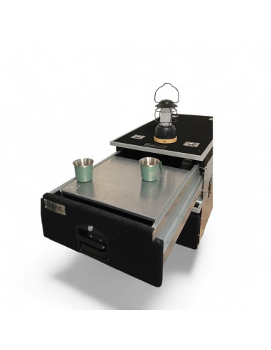 PLATEAU TABLETTE ALUMINIUM POUR COFFRE TIROIR
