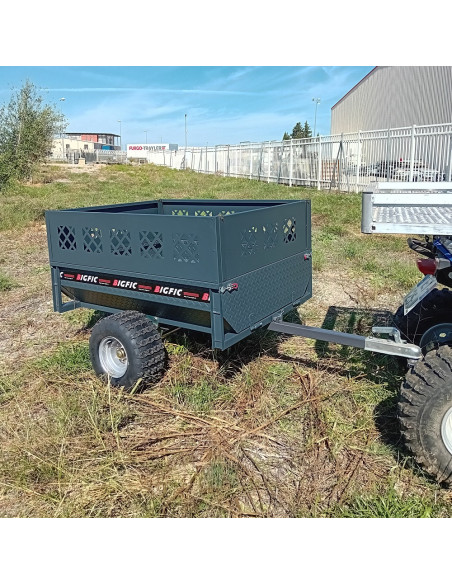 REMORQUE AGRICOLE QUAD BASCULANTE PTC 480 KG