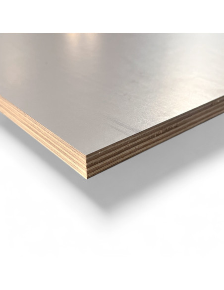 PANNEAU CONTREPLAQUE BOULEAU GRIS LISSE EP 12 MM - 440G