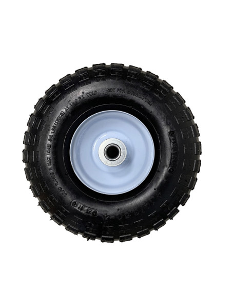 ROUE COMPLÈTE 4" - DIMENSIONS PNEU CRANTÉ 4.10/3.50-4