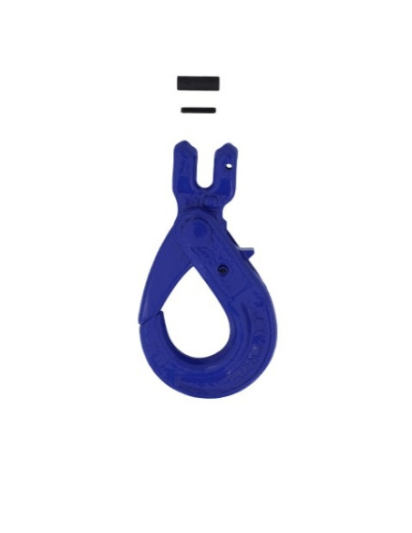 CROCHET AUTOMATIQUE A CHAPE EN ACIER G80- CHAINE 10 MM - CAPACITE 3150 KG