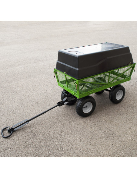 CHARIOT À MAIN BASCULANT AVEC 2 CAISSONS AMOVIBLES 1250 X 630 X 660 MM