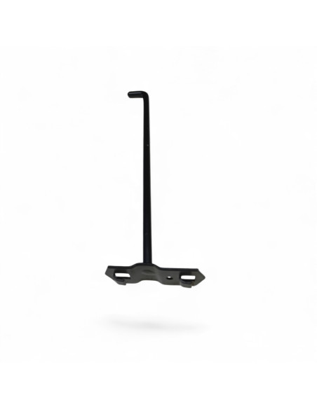 CROCHET SIMPLE POUR PANNEAU A OUTILS PERFORE, L.200MM, ACIER NOIR