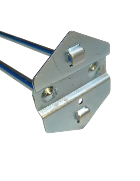 CROCHET DOUBLE POUR PANNEAU A OUTILS PERFORE, L. TIGE 185MM, ACIER ZI