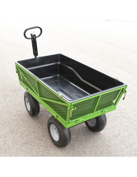 CHARIOT À MAIN BASCULANT AVEC 2 CAISSONS AMOVIBLES 1250 X 630 X 660 MM