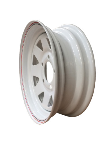JANTE BLANCHE 13" 4,5J13 PERÇAGE 112 X 5 DÉPORT...