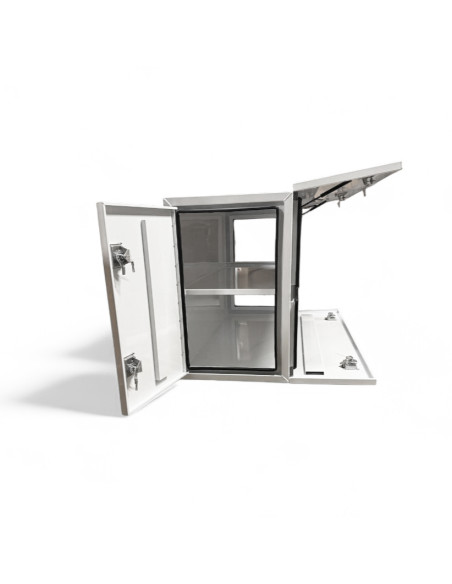 COFFRE ALUMINIUM 4 OUVERTURES 1300L DIM. 1 880 X 700 X 1 005 MM