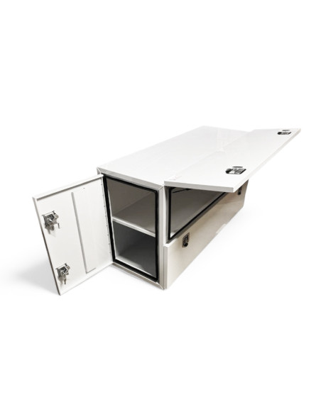 COFFRE ALUMINIUM 4 OUVERTURES 1300L DIM. 1 880 X 700 X 1 005 MM