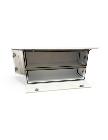COFFRE ALUMINIUM 4 OUVERTURES 1300L DIM. 1 880 X 700 X 1 005 MM