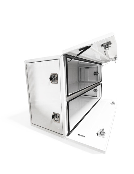COFFRE ALUMINIUM 4 OUVERTURES 1300L DIM. 1 880 X 700 X 1 005 MM