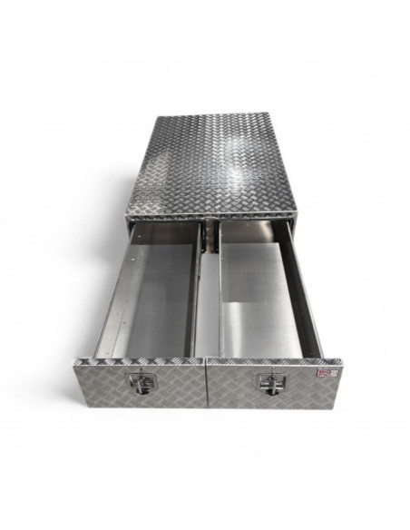 COFFRE ALUMINIUM 2 TIROIRS 220L DIM. 1000X1700X300 MM