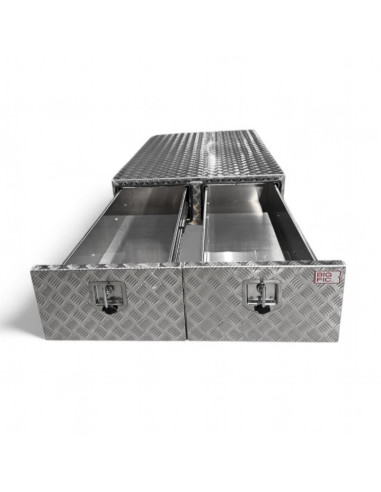 COFFRE ALUMINIUM 2 TIROIRS 220L DIM....
