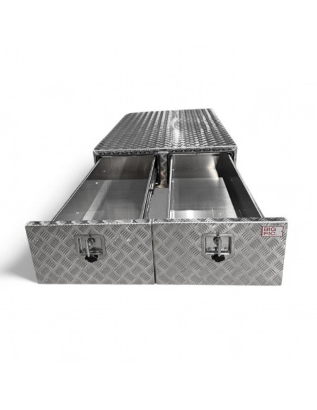 COFFRE ALUMINIUM 2 TIROIRS 220L DIM. 1000X1700X300 MM