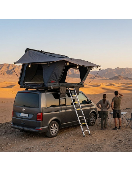 TENTE DE TOIT 2 PLACES COQUE RIGIDE 2200X1800X1320 MM